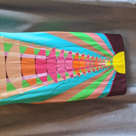 Mara Hoffman Ponte Shift Dress in Beams Yellow - Picture 6 of 9